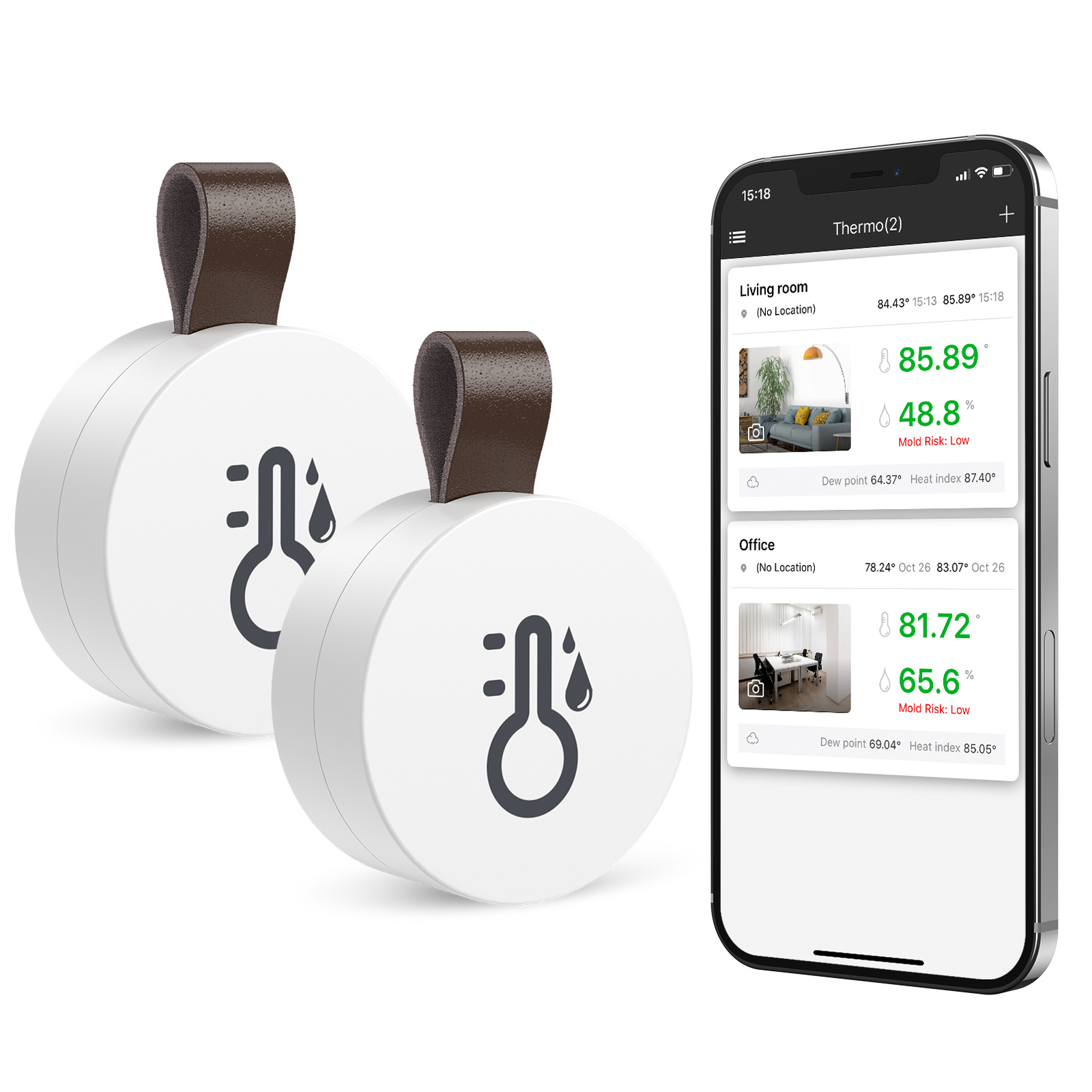 Digital Hygrometer Probe - Bezprzewodowy termometr ORIA Bluetooth, higrometr, 2