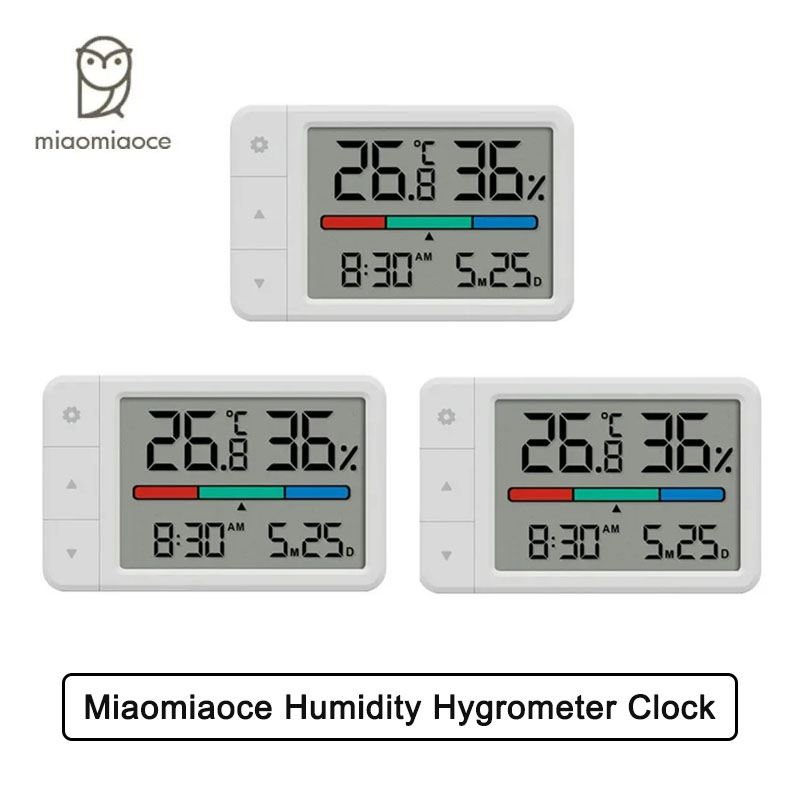 Digital Hygrometer Probe - Termometr Miaomiaoce Mini Higrometr z Zegarem