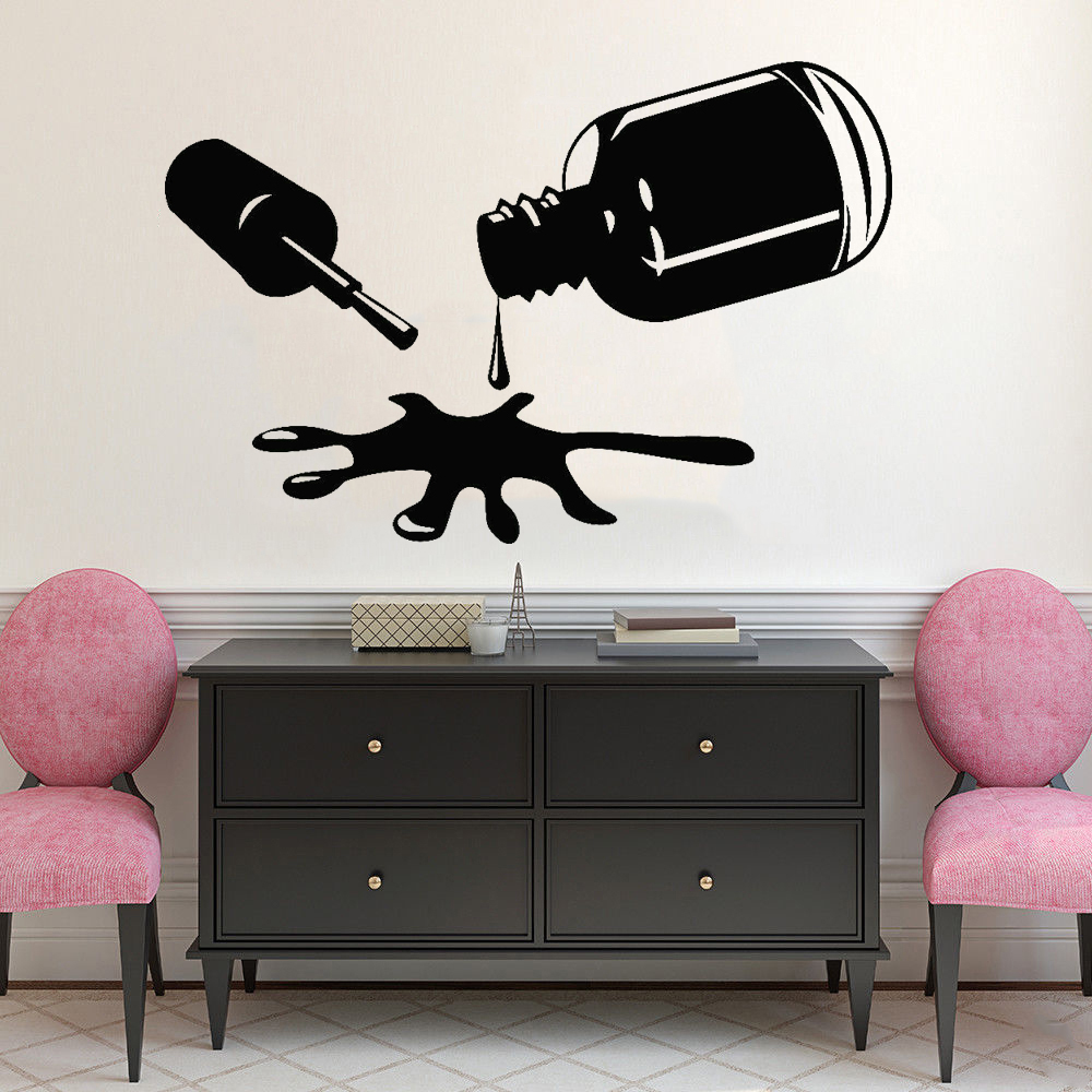 Pvc Panel Background - Lakier do paznokci naklejki ścienne dekoracja