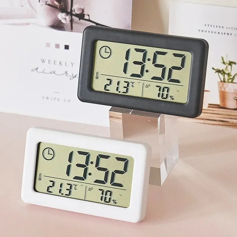 Digital Hygrometer Probe - Cyfrowy budzik Dekoracja sypialni Biurko. Sypialnie