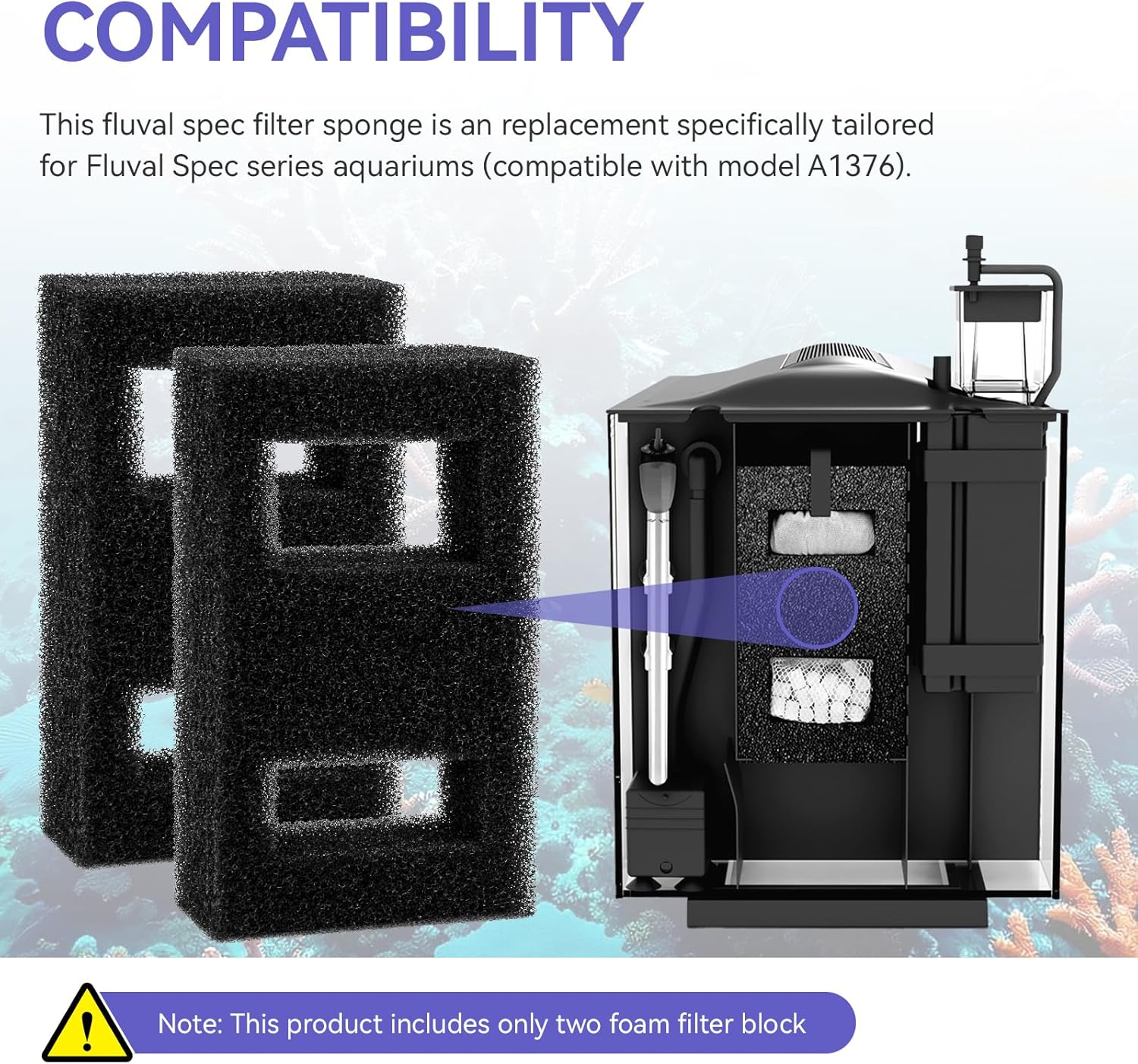 Kompatybilny blok filtra piank – Fluval Aquarium Spec recenzja i cena