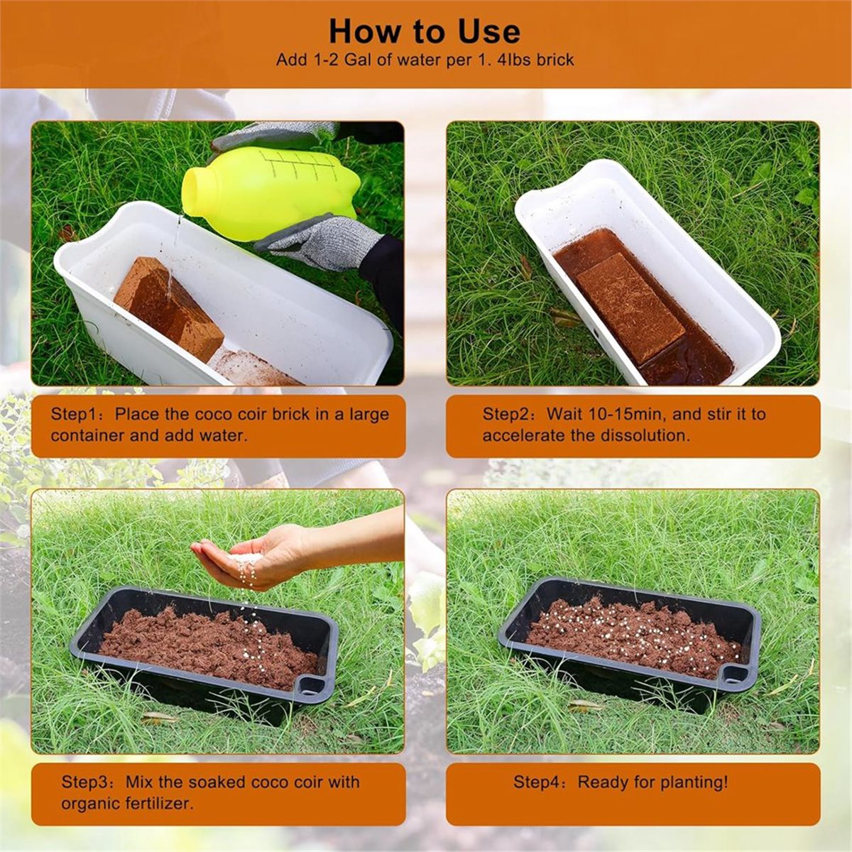 HITL 3 sztuki kostek z włókna  – Substrate Coconut Fiber recenzja i cena
