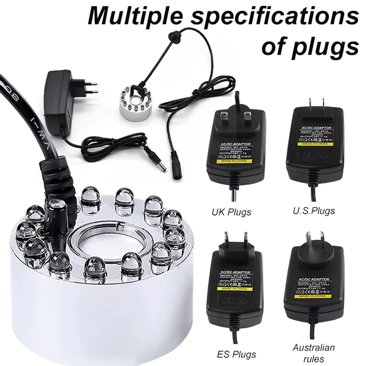 Mini wytwornica mgły LED, rozp – Terrarium Fogger Ultrasonic recenzja i cena